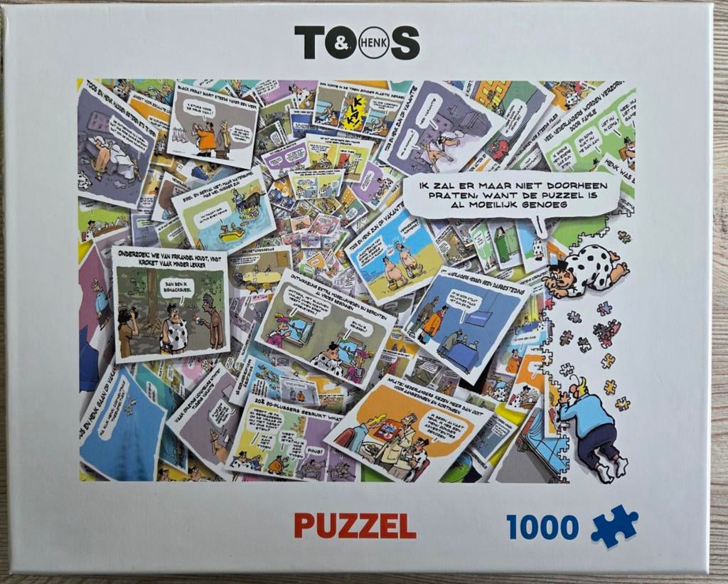 Toos & Henk Legpuzzel 1000 stukjes - Nieuwstaat, Ophalen of Verzenden, 500 t/m 1500 stukjes, Zo goed als nieuw, Legpuzzel