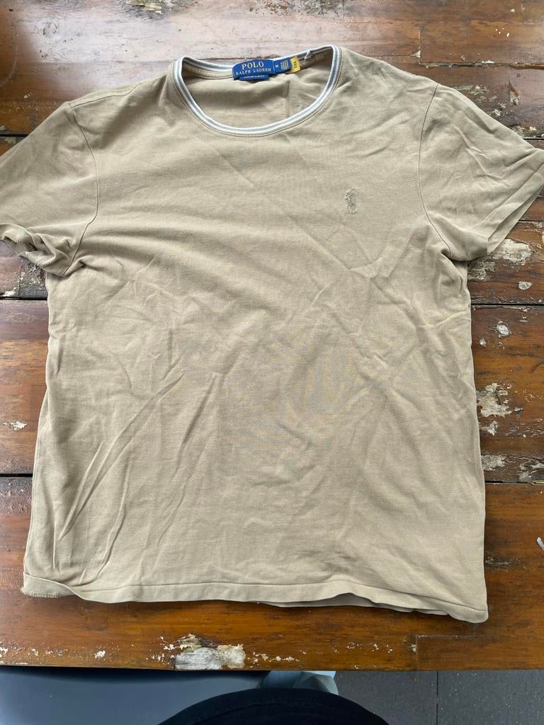 Ralph Lauren Polo Shirt - Maat M - Lichtbruin, Ophalen of Verzenden, Zo goed als nieuw