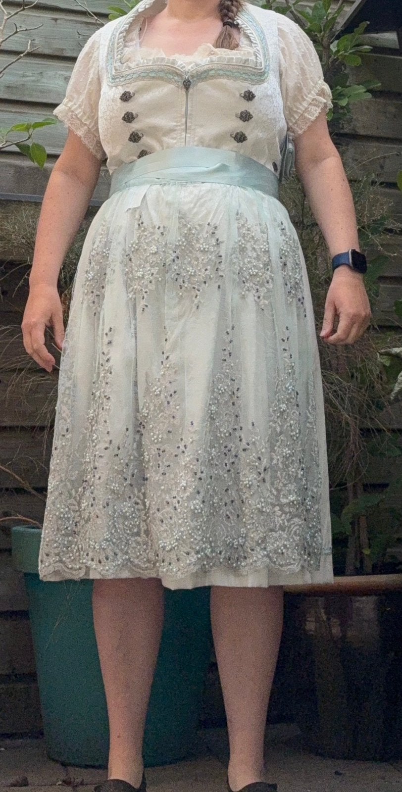 Dirndl jurk, carnavalsjurk, feestjurk NIEUW, Ophalen of Verzenden, Nieuw, Blauw, Galajurk