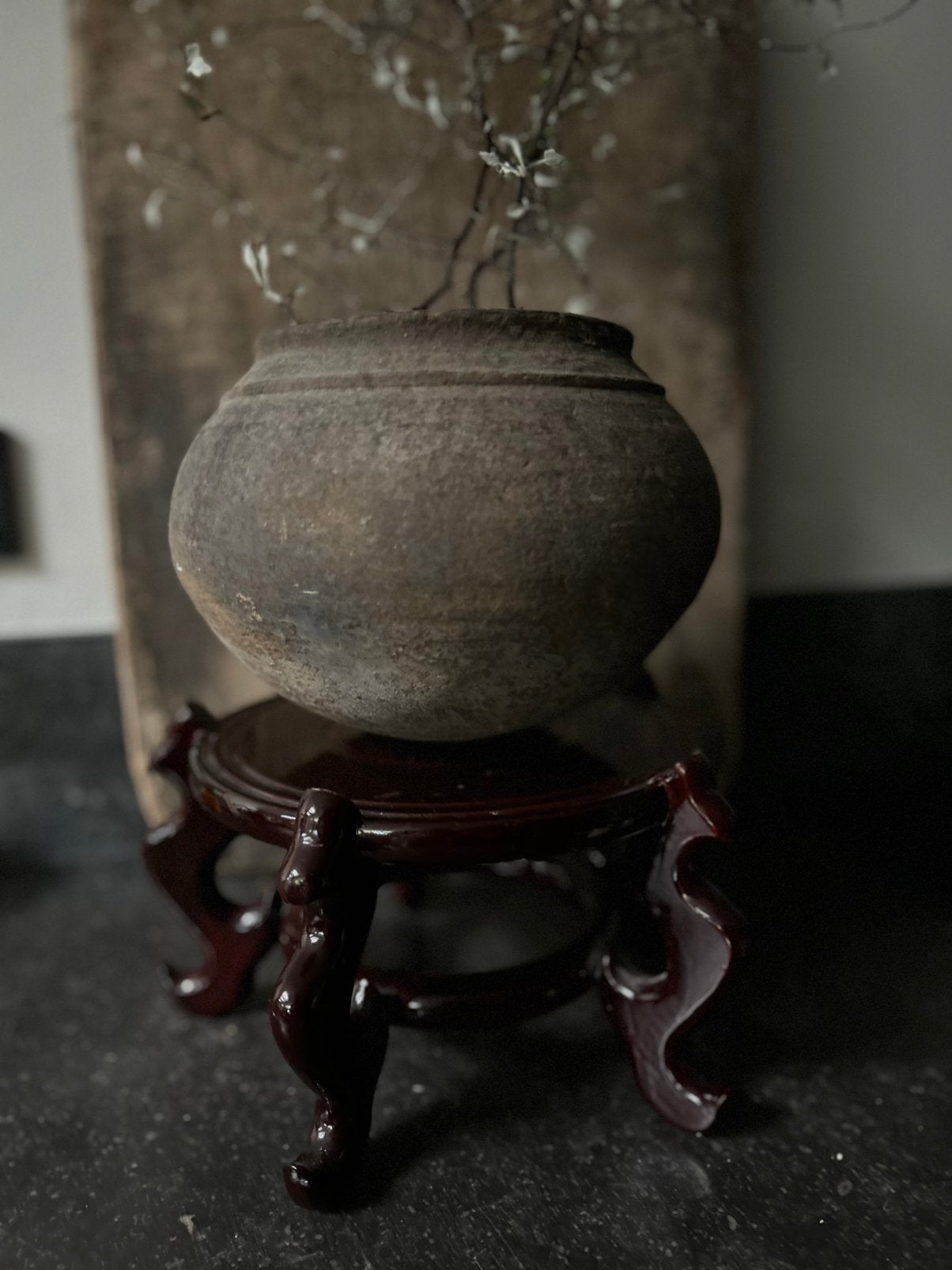 Chinees houten display voet voor pot schaal kom urn, Ophalen of Verzenden