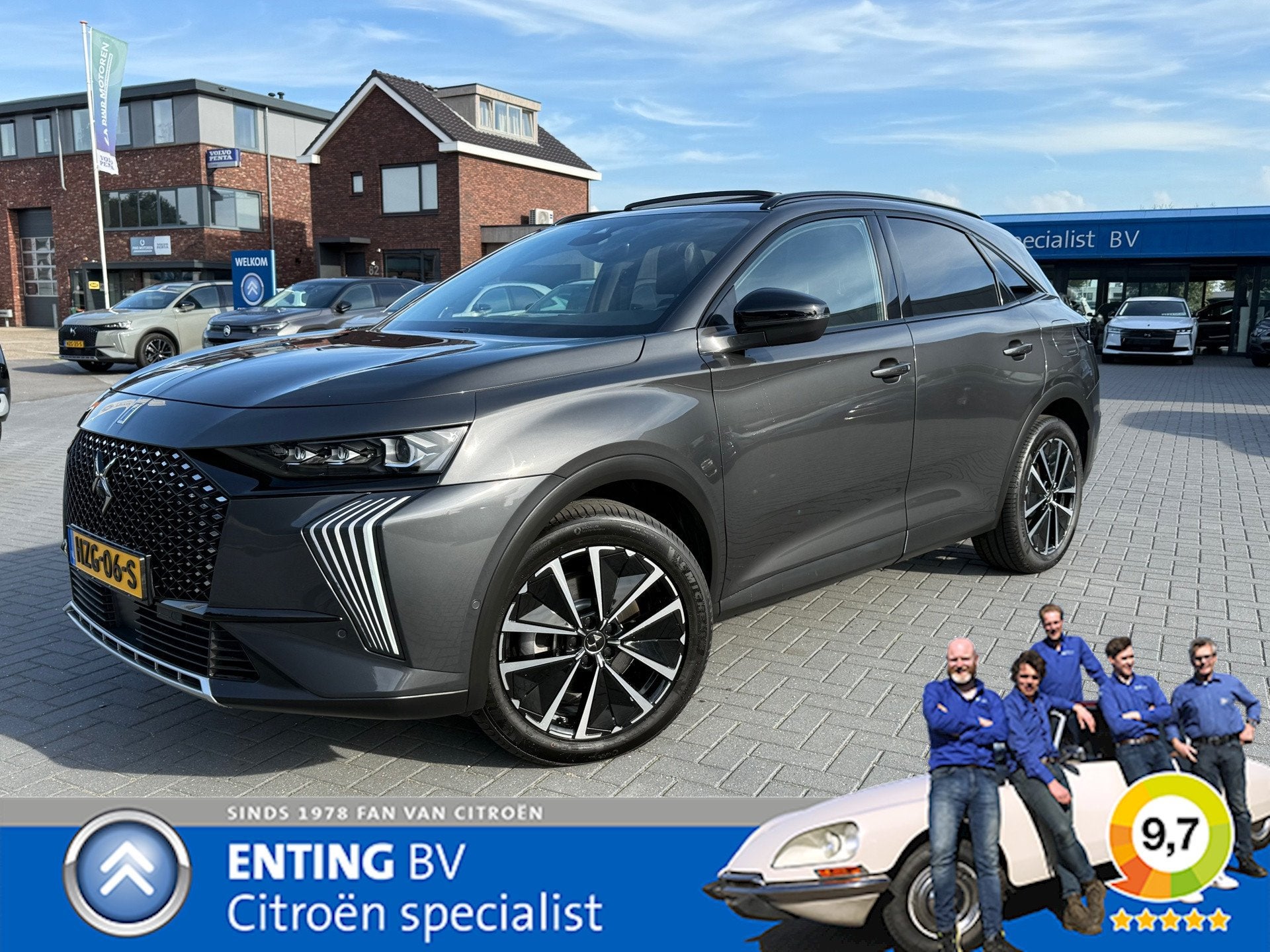 DS 7 1.6 PHEV 300 4x4 PALLAS HIFI FOCAL SCHUIFDAK PACK COMFO, Auto's, Automaat, Dealer onderhouden, Gebruikt, Euro 6