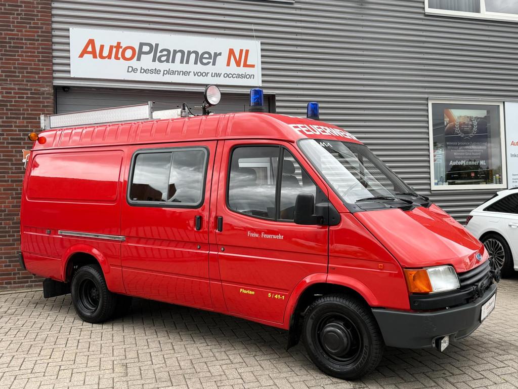 Ford Transit 2.0 Benzine! Ex-Brandweer! 6-Pers.! *17.626KM!*, Gebruikt, Mistlampen, Origineel Nederlands, Handgeschakeld