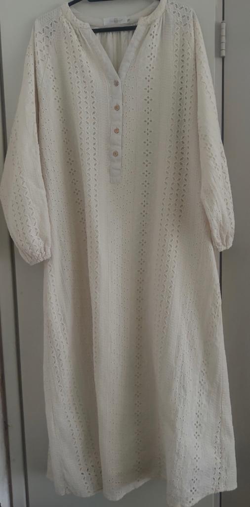 Zara look maxi jurk maxi dress geborduurd mango h&m merrachi, Verzenden, Zo goed als nieuw, Overige kleuren, Onder de knie