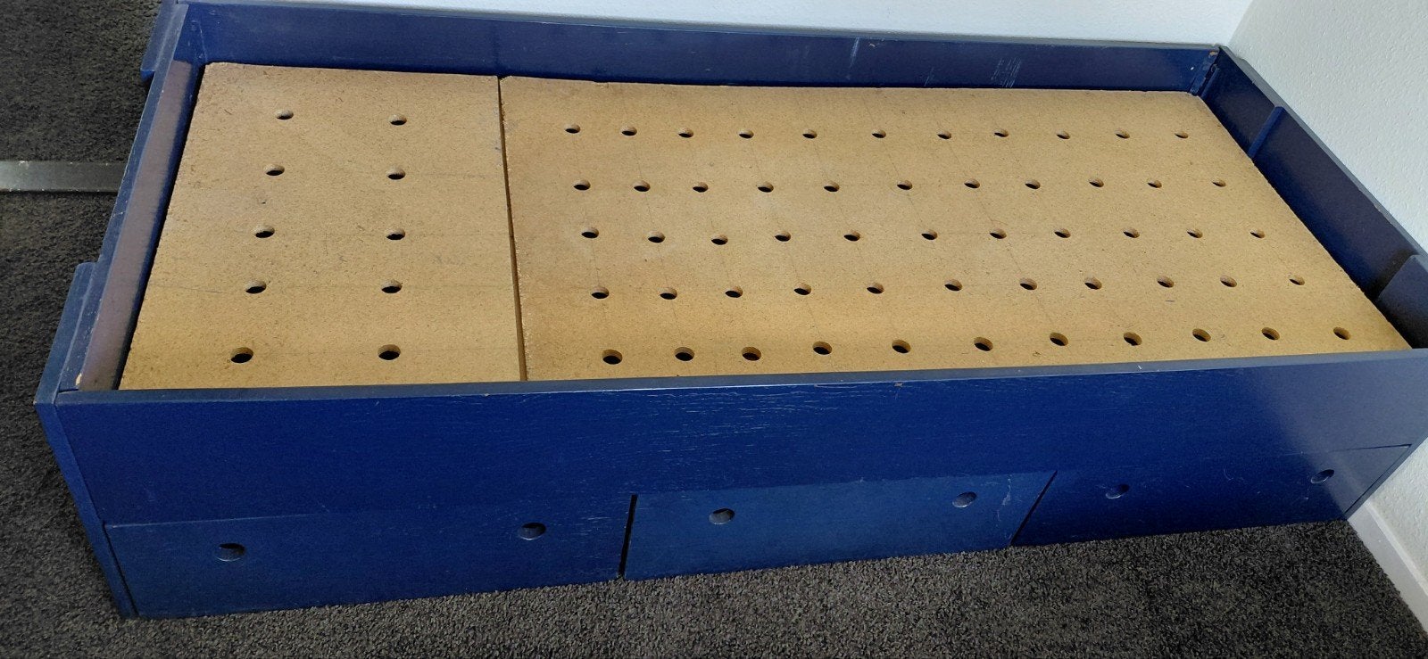 Eenpersoonsbed met  3 lades - 190x80 cm, Ophalen, Gebruikt, 90 cm, Eenpersoons