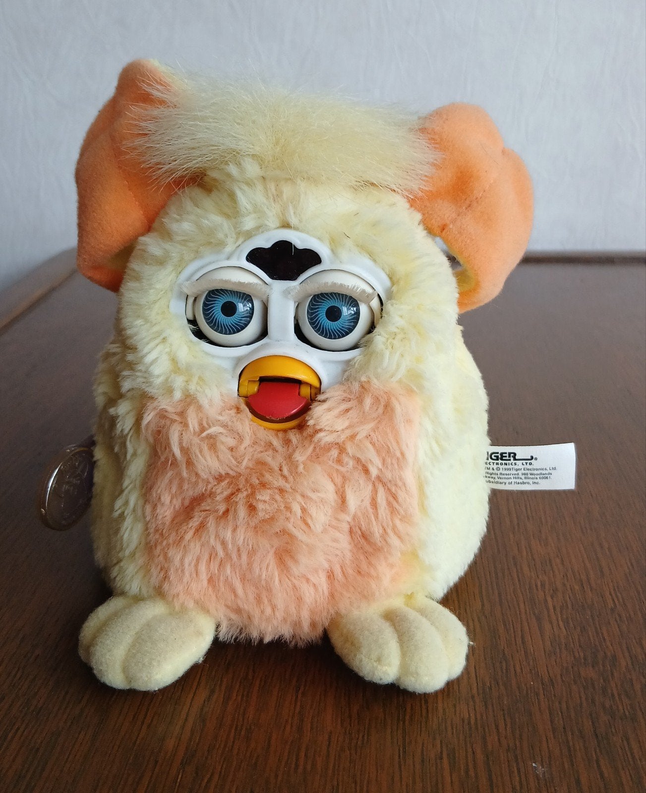 Baby Furby Tiger Electronics Geel Oranje 1999, Ophalen of Verzenden, Zo goed als nieuw, Overige typen