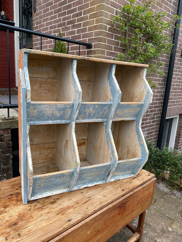 Brocante, landelijke geleefde (deel van een ) grutterskast, Ophalen