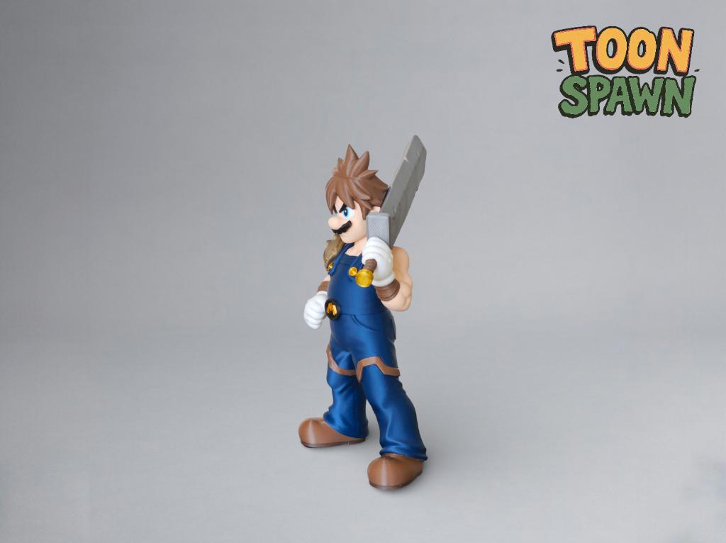 ️ Strife Mario Beeld 24cm – Final Fantasy x Super Mario, Verzamelen, Beelden en Beeldjes, Ophalen of Verzenden, Nieuw, Fantasy