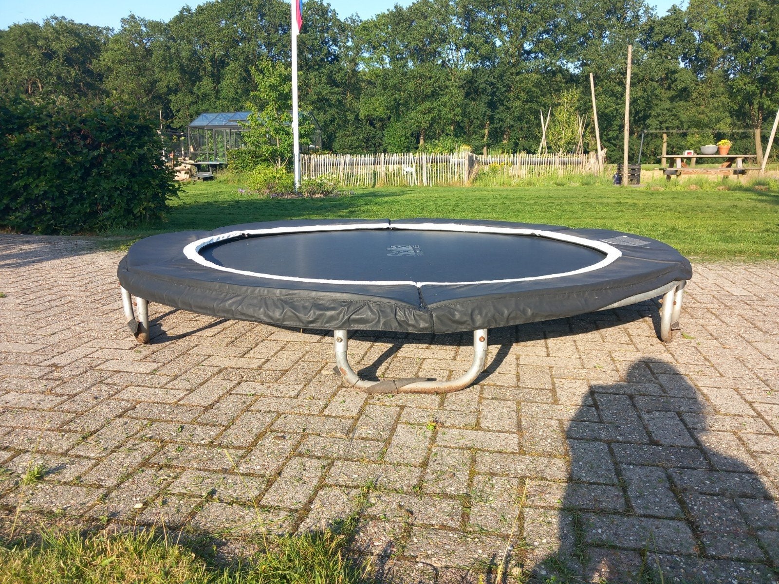 Salta inground trampoline, Ophalen, Gebruikt