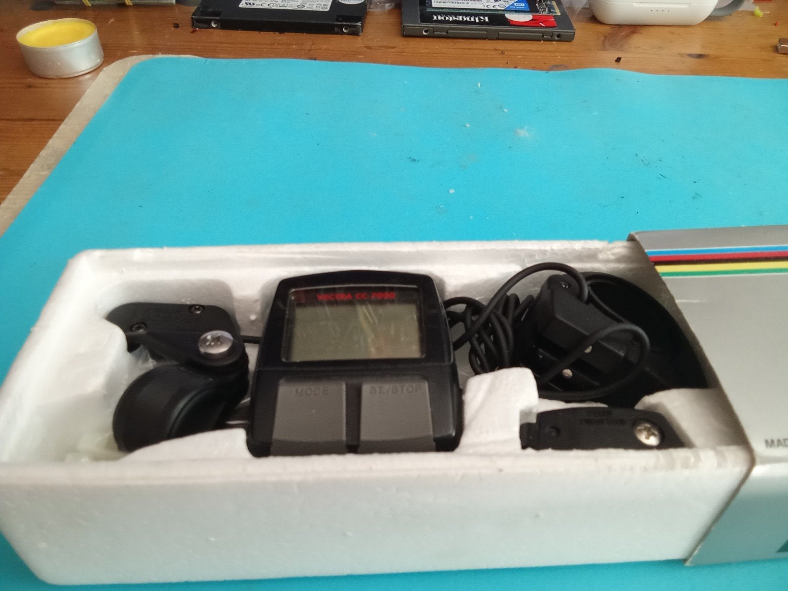 Cateye Vectra fietscomputer, Ophalen of Verzenden, Zo goed als nieuw, Met 1 controller, Original