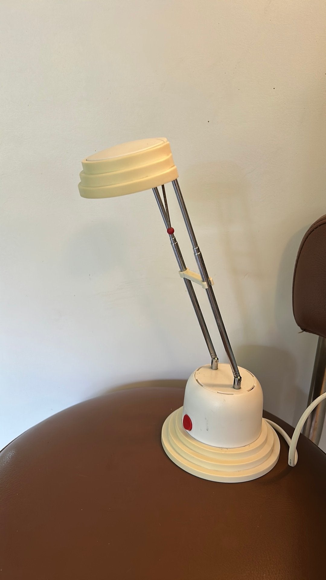 Vintage Massive bureaulamp telescoop, Huis en Inrichting, Ophalen of Verzenden, Zo goed als nieuw