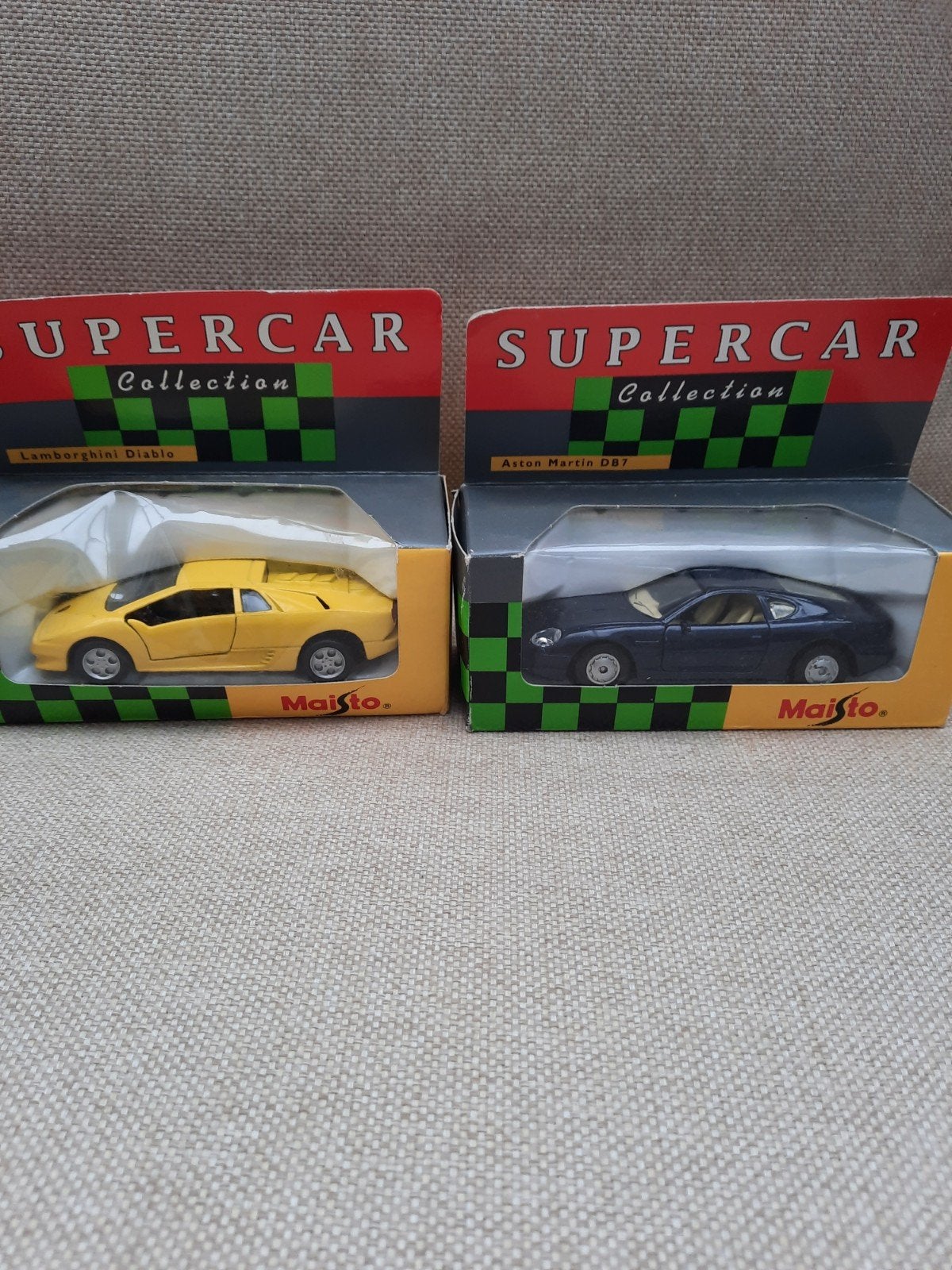 Maisto Supercar Coll  Lamborghini Diablo & Aston Martin, Ophalen of Verzenden, Nieuw, Auto