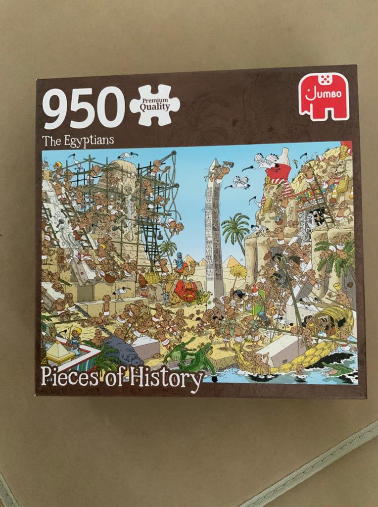 Pieces of history “ The Egyptians” 950 stukjes., Hobby en Vrije tijd, Denksport en Puzzels, Ophalen of Verzenden, 500 t/m 1500 stukjes