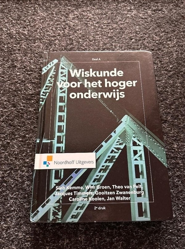 Wiskunde voor het hoger onderwijs deel a, Zo goed als nieuw, Noordhoff Uitgevers, Beta, HBO