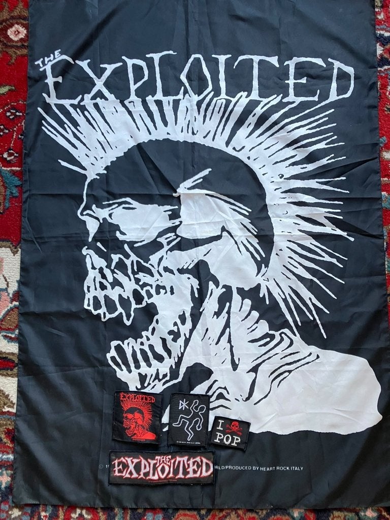 Exploited vlag + patches, Verzenden, Gebruikt, Kleding