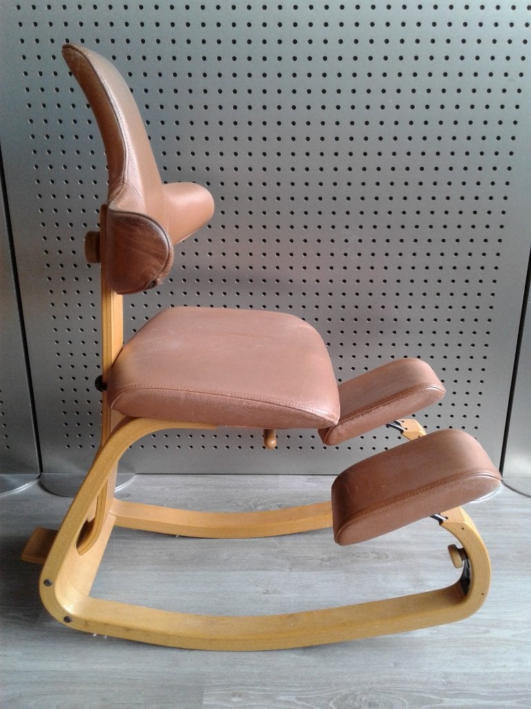 Stokke (Variér) Thatsit (Cognac Leder), Zeer Goed!, Gebruikt, Overige kleuren, Ophalen of Verzenden, Variér