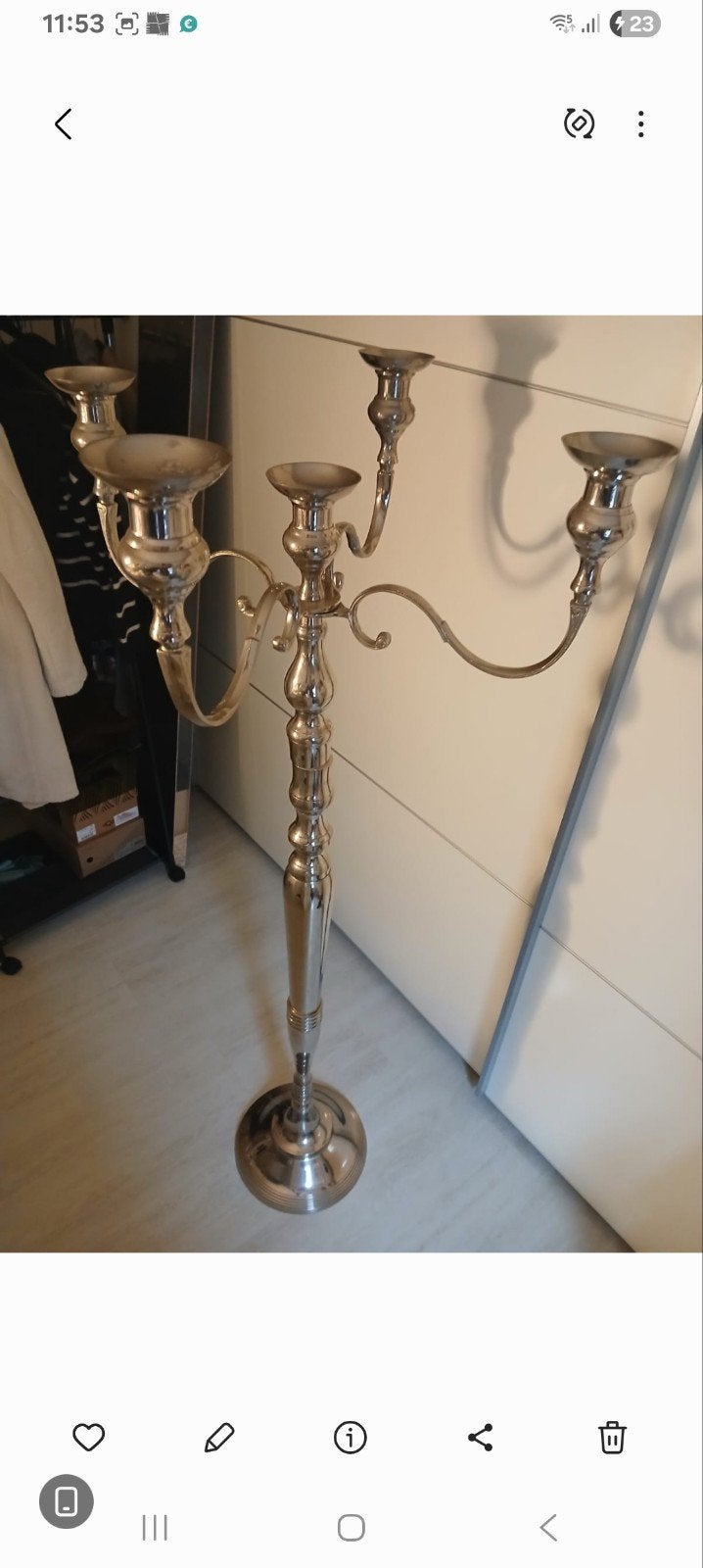 Kaarsen kandelaar, Huis en Inrichting, Woonaccessoires | Kandelaars en Kaarsen, Ophalen of Verzenden, Zo goed als nieuw, Kandelaar