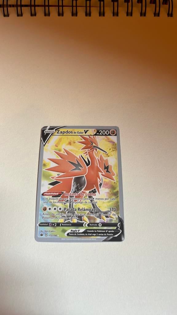 Zapdos de galar V, Verzenden, Zo goed als nieuw, Losse kaart, Foil