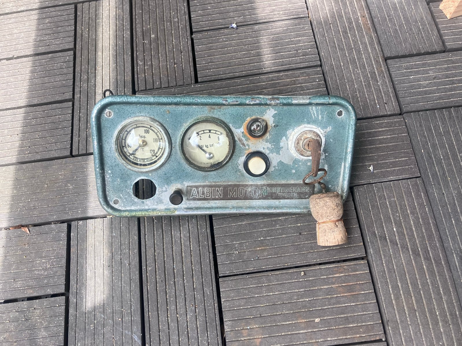 Albin Motor Bedieningspaneel - Vintage Bootonderdeel, Watersport en Boten, Ophalen, Gebruikt, Motor en Techniek
