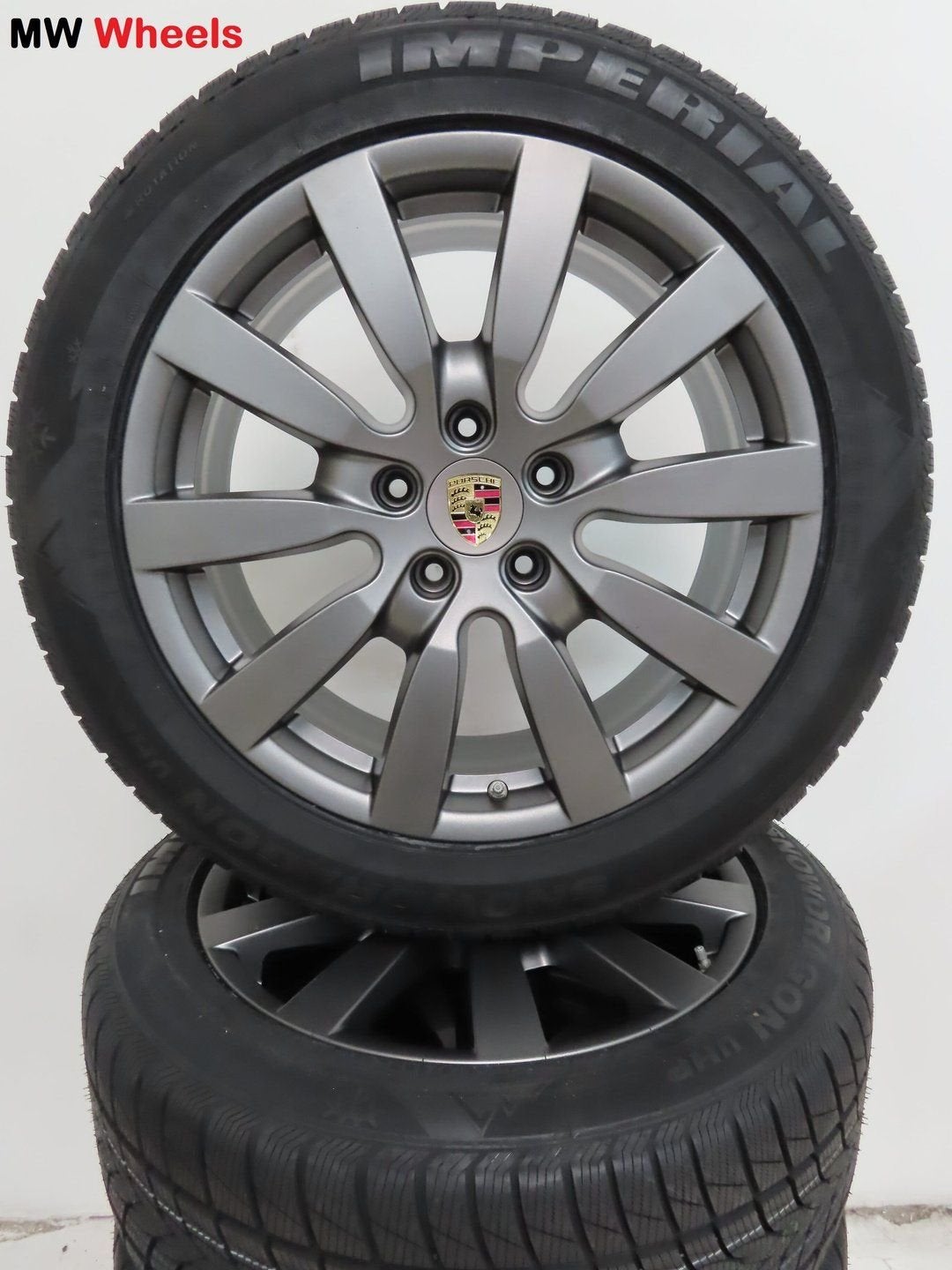 Porsche 20 inch Origineel Cayenne velgen met winterbanden, -, 275 mm, -, Banden en Velgen