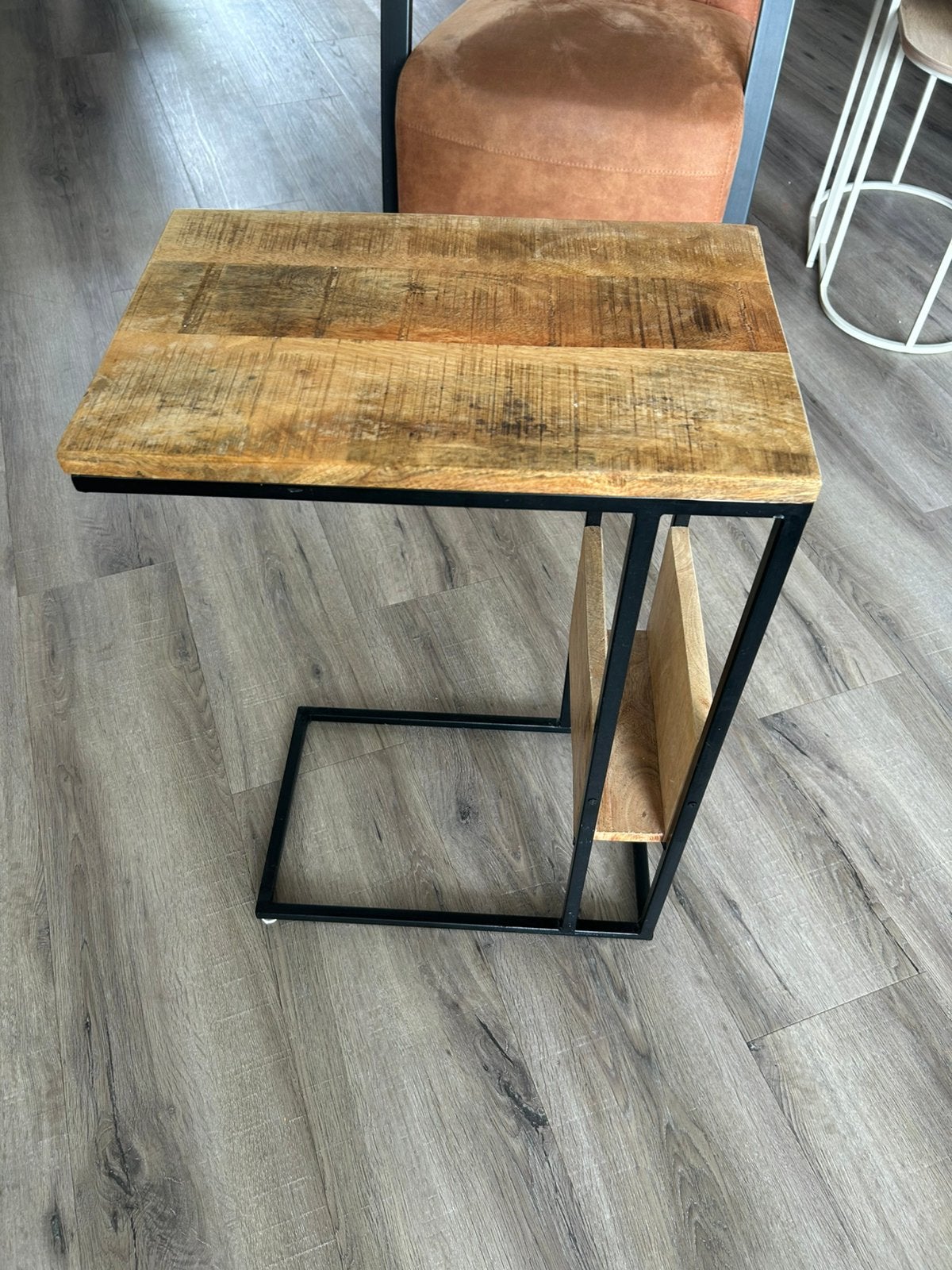 Bank/bijzettafel, Ophalen, Gebruikt, Minder dan 50 cm, Overige houtsoorten