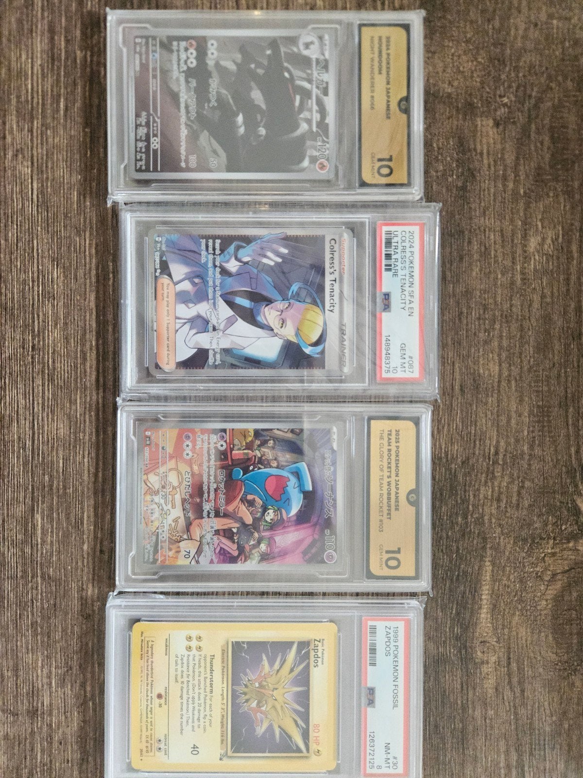 4x PSA/GEM MT 10 Pokémon kaarten - Diverse sets, Ophalen of Verzenden, Nieuw, Meerdere kaarten