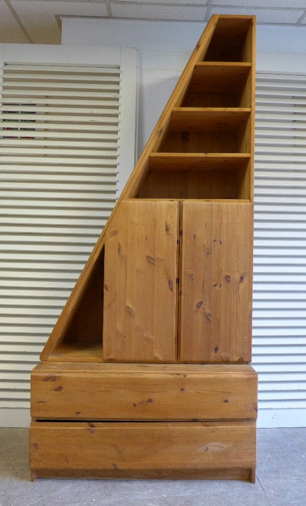 Mooie deense brutalistische vintage kast, Ophalen, Gebruikt, Onbekend, Met lade(s)