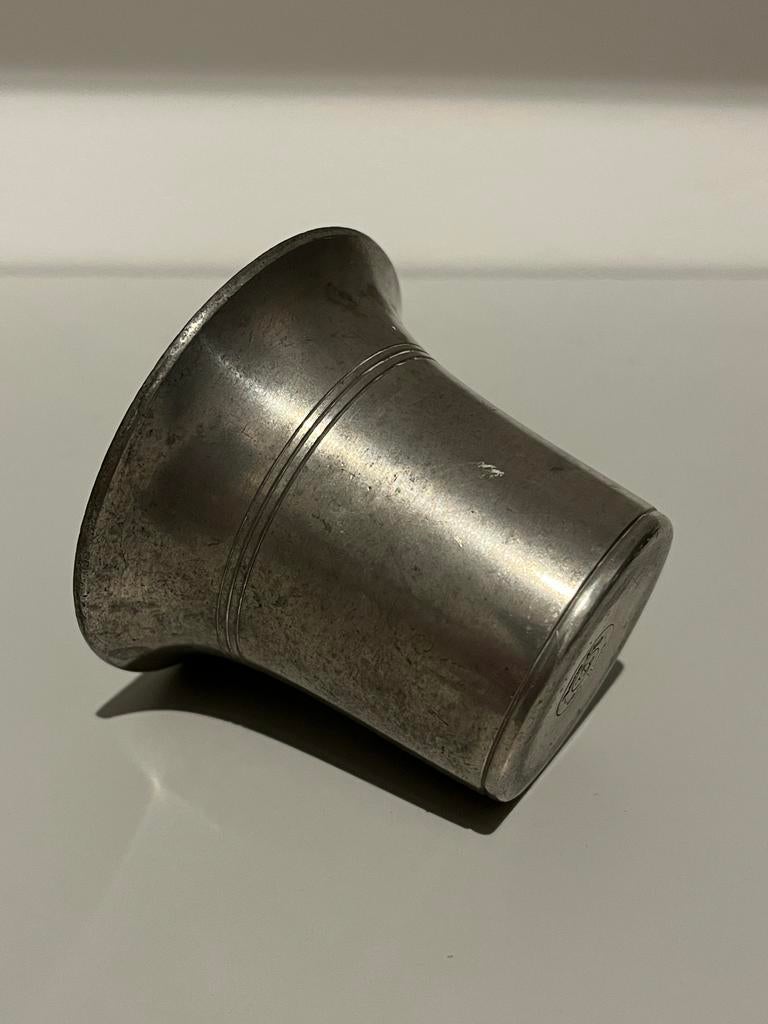 Antieke tinnen beker Art Deco Hans Klein Tin den Haag, Ophalen of Verzenden