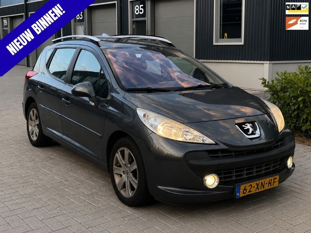 Peugeot 207 SW | 1.6 VTi | Cruise | Glazen dak | Airco | Top, Voorwielaandrijving, 4 cilinders, 600 kg, 57 €/maand