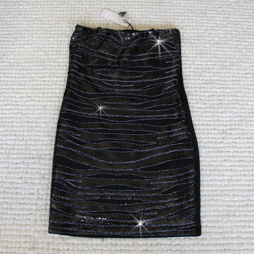 Sophyline & Co Glitter Jurk (M) € 40,-, Maat 38/40 (M), Zwart, Ophalen of Verzenden, Zo goed als nieuw