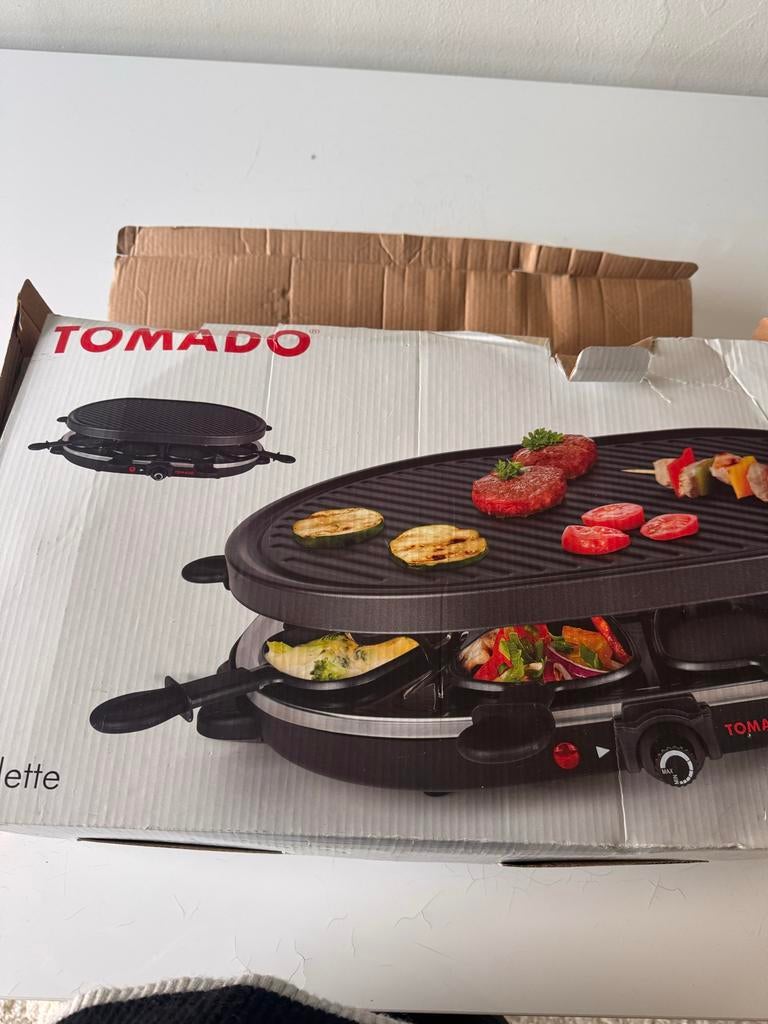 Tomado gourmetstel – 8 personen, Witgoed en Apparatuur, Gourmetstellen, Ophalen of Verzenden, Gebruikt, 8 personen of meer