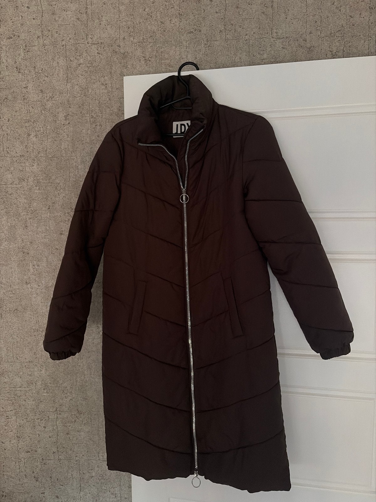 Lange bruine winterjas JDY, maat XXS, Ophalen of Verzenden, Zo goed als nieuw, Maat 34 (XS) of kleiner, Bruin