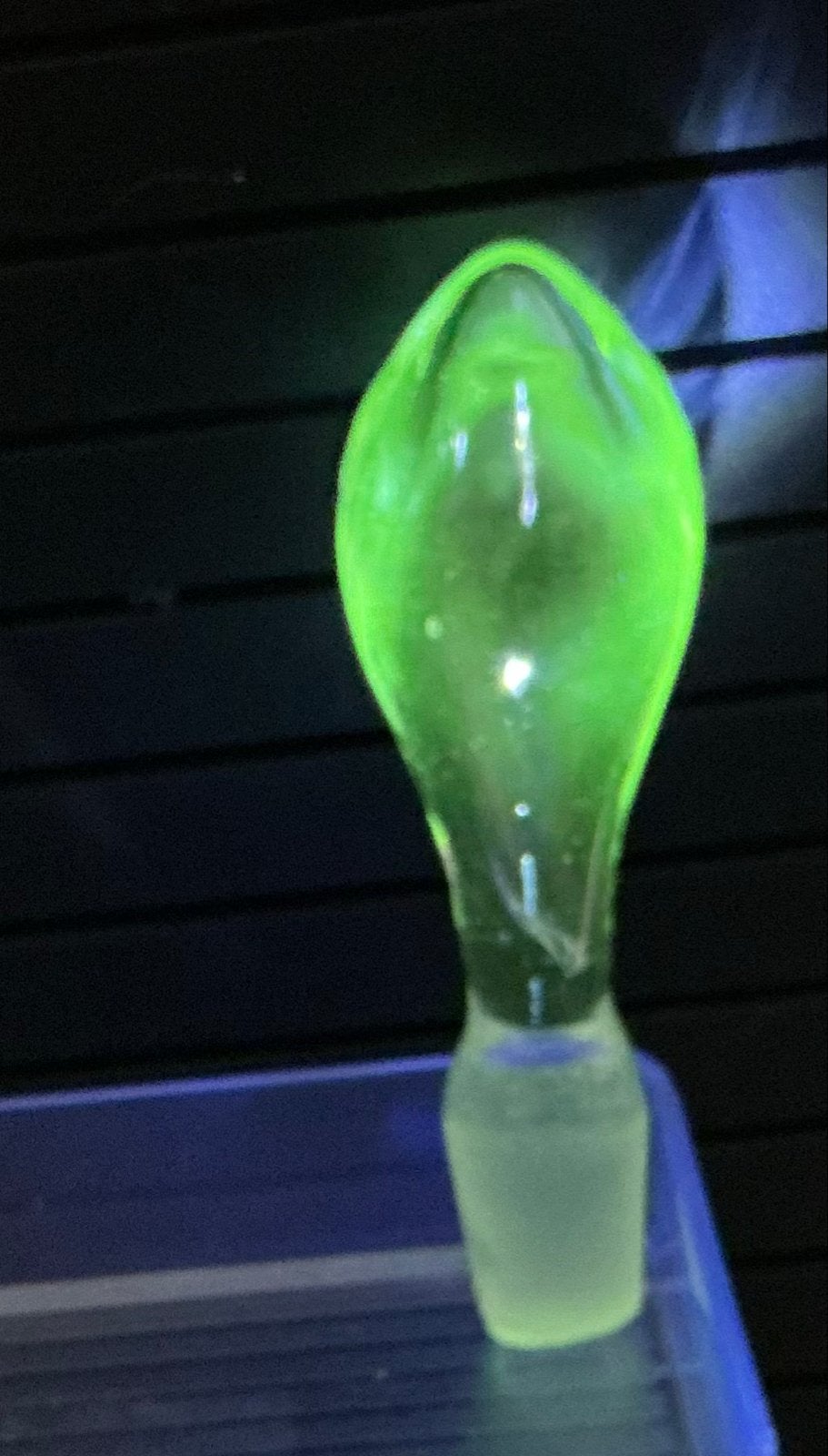 Uranium/Magaanglas  Glas Stop, Glow in the Dark, UV-reactief, Verzenden