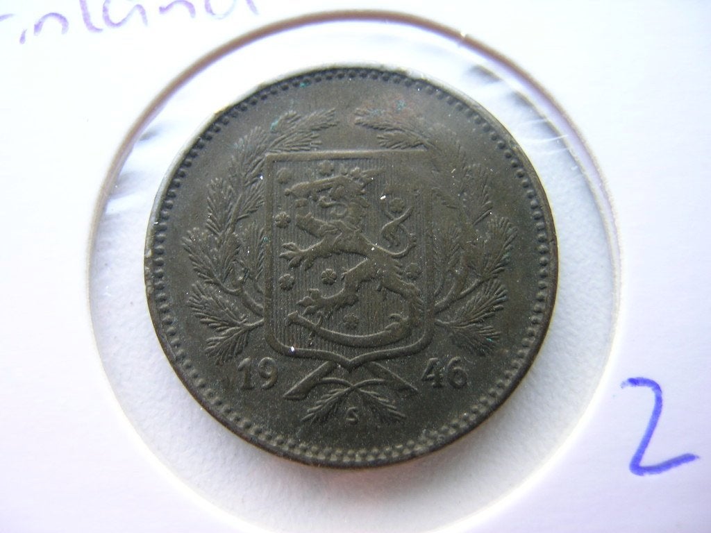 5 Markkaa 1946 Finland (nr 2), Ophalen of Verzenden, Overige landen, Losse munt