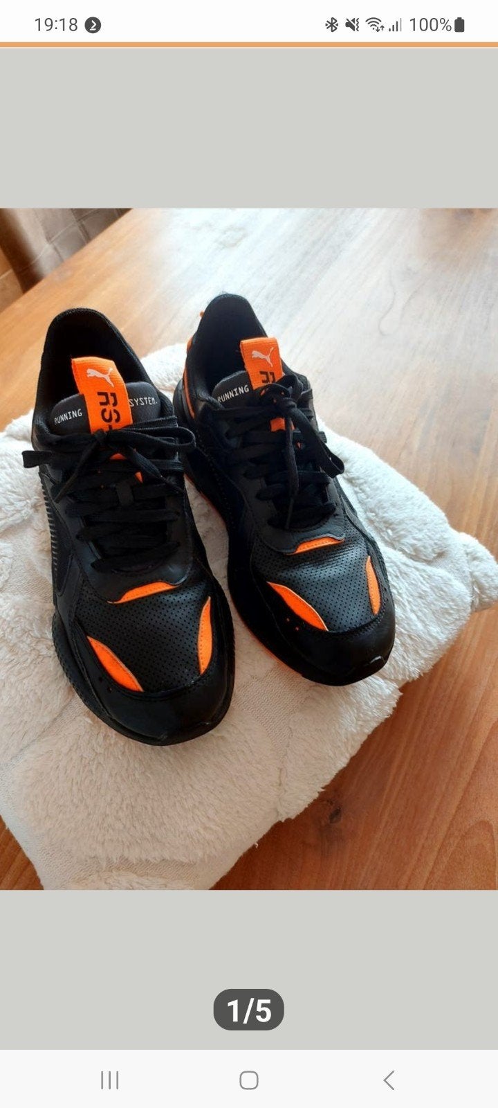 Puma RS-X maat 44,5, Kleding | Heren, Schoenen, Verzenden, Zo goed als nieuw, Zwart, Puma
