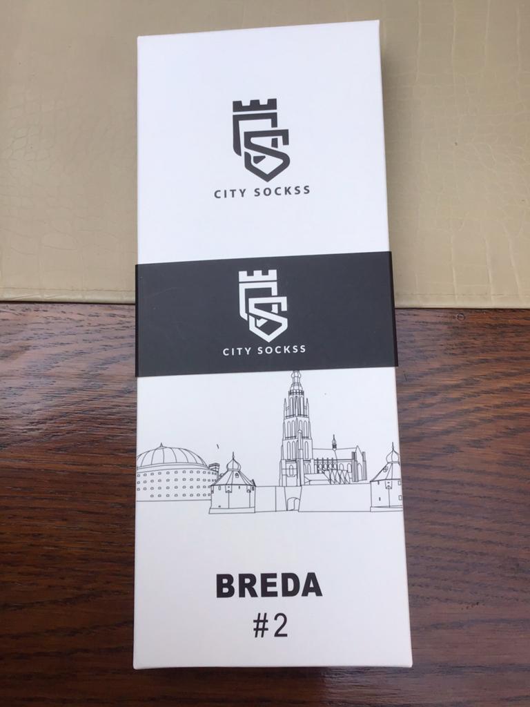 Sokken voor heren (met BREDA logo)(nieuw in verpakking), Ophalen of Verzenden, Nieuw, Maat 43 t/m 46, Zwart