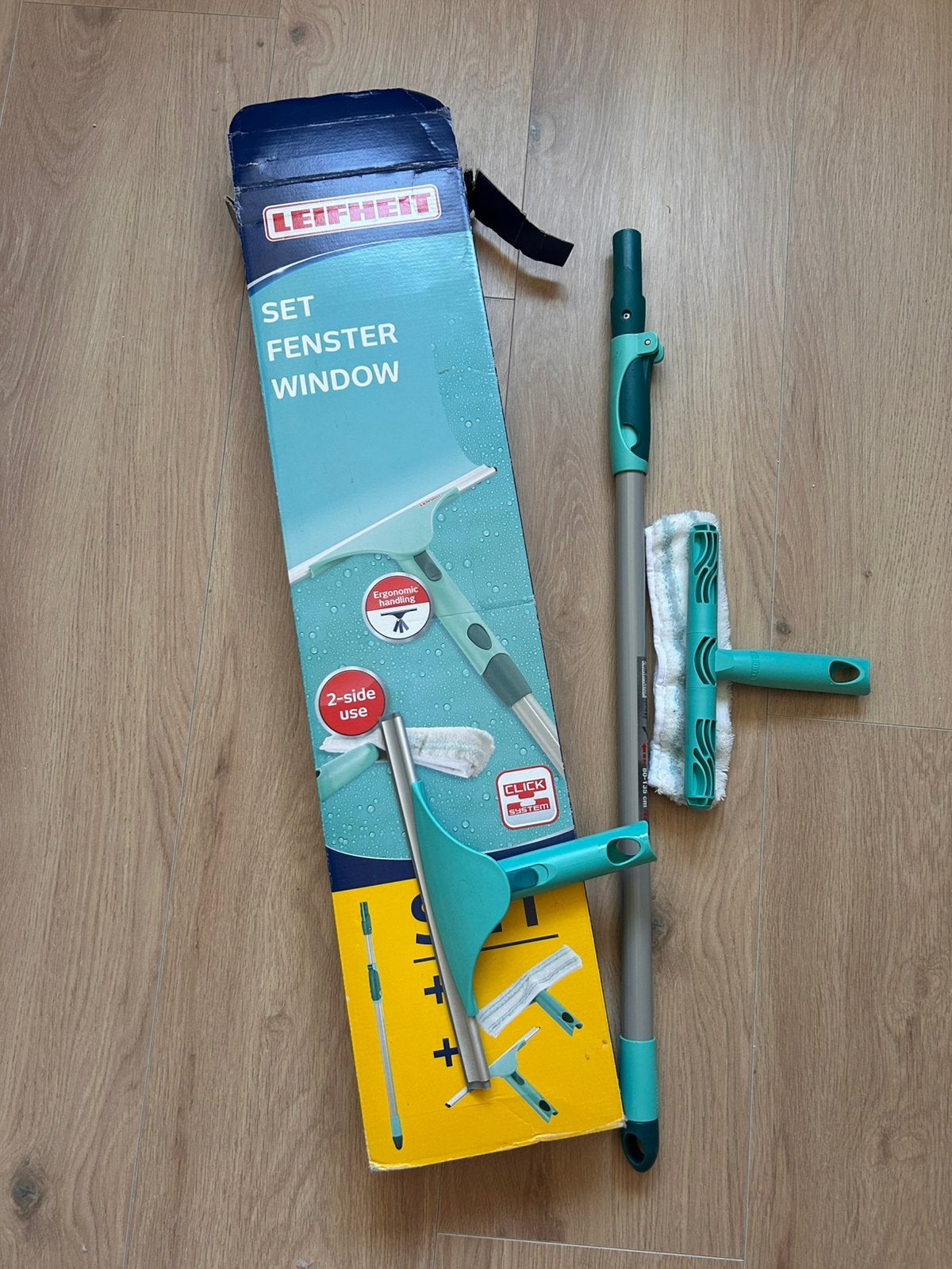 Leifheit raamwisser set met steel, Ophalen of Verzenden