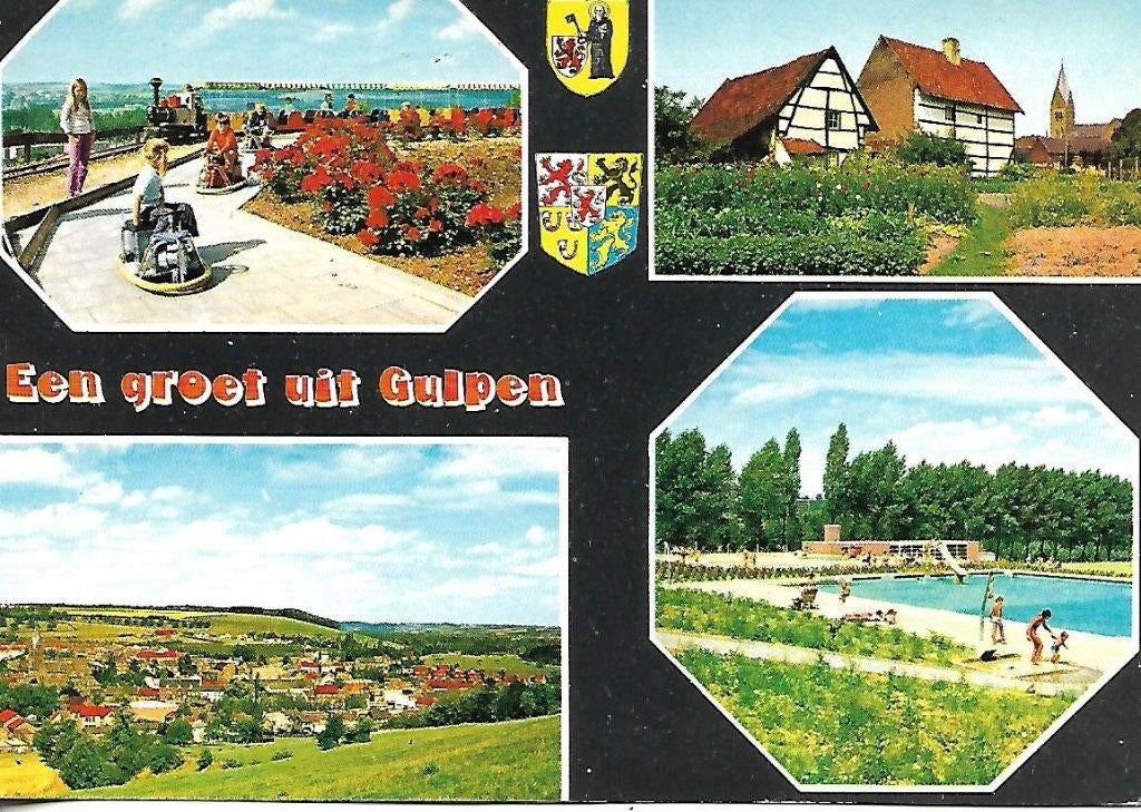 Gulpen- -4-luik., Verzamelen, Ansichtkaarten | Nederland, Verzenden, 1980 tot heden, Gelopen, Limburg
