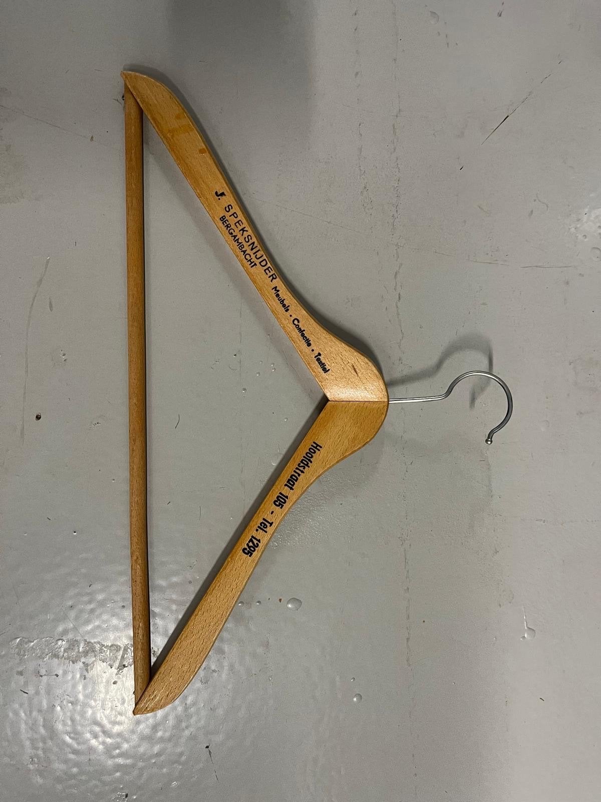 Vintage kledinghanger Speksnijder Mode Bergambacht, Ophalen of Verzenden, Nieuw, Hout, Volwassenen