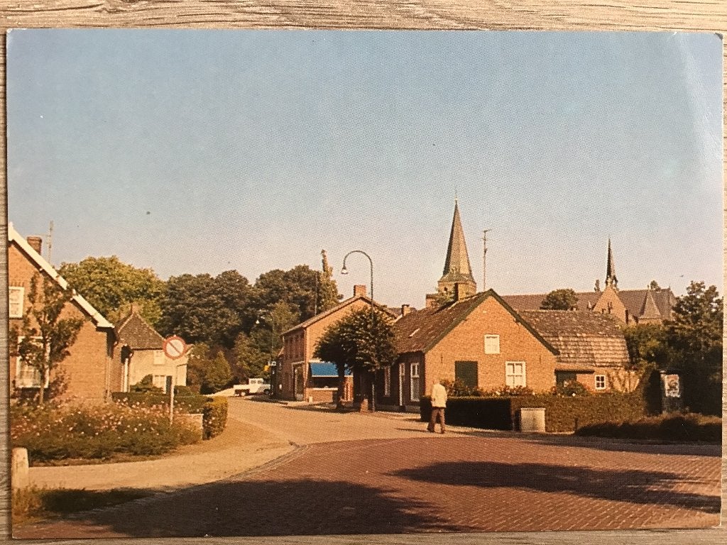 Oude Ansichtkaart St. Anthonis, Lepelstraat 1980, Ophalen of Verzenden, 1960 tot 1980, Gelopen