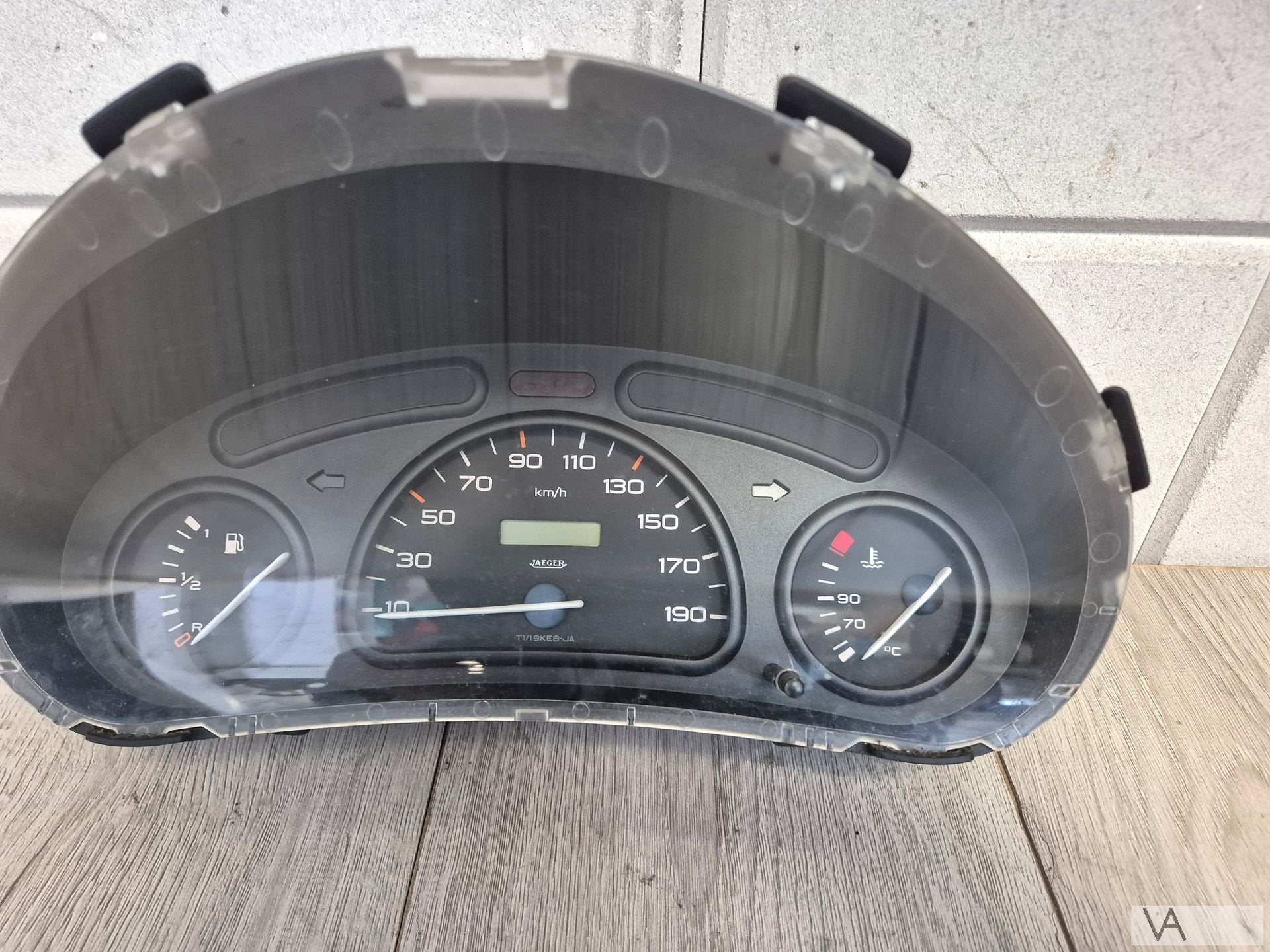 Tellerklok cockpit voor Peugeot 206 1998 - 2002 9634960980, Gebruikt, -, -, Ophalen of Verzenden