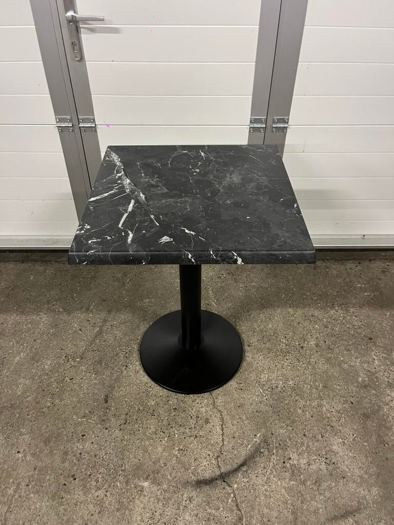 16 stuks marmerlook bistro terras tafels werzalit 60x60 cm, Tuin en Terras, Tuinmeubel-accessoires, Zo goed als nieuw, Ophalen