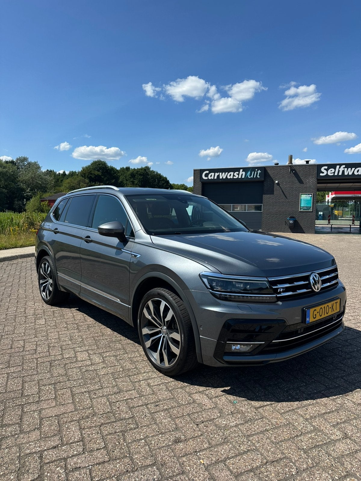 VW Tiguan Allspace 1.5 TSI DSG R-line, Auto's, 4 cilinders, Grijs, Particulier, 93 €/maand