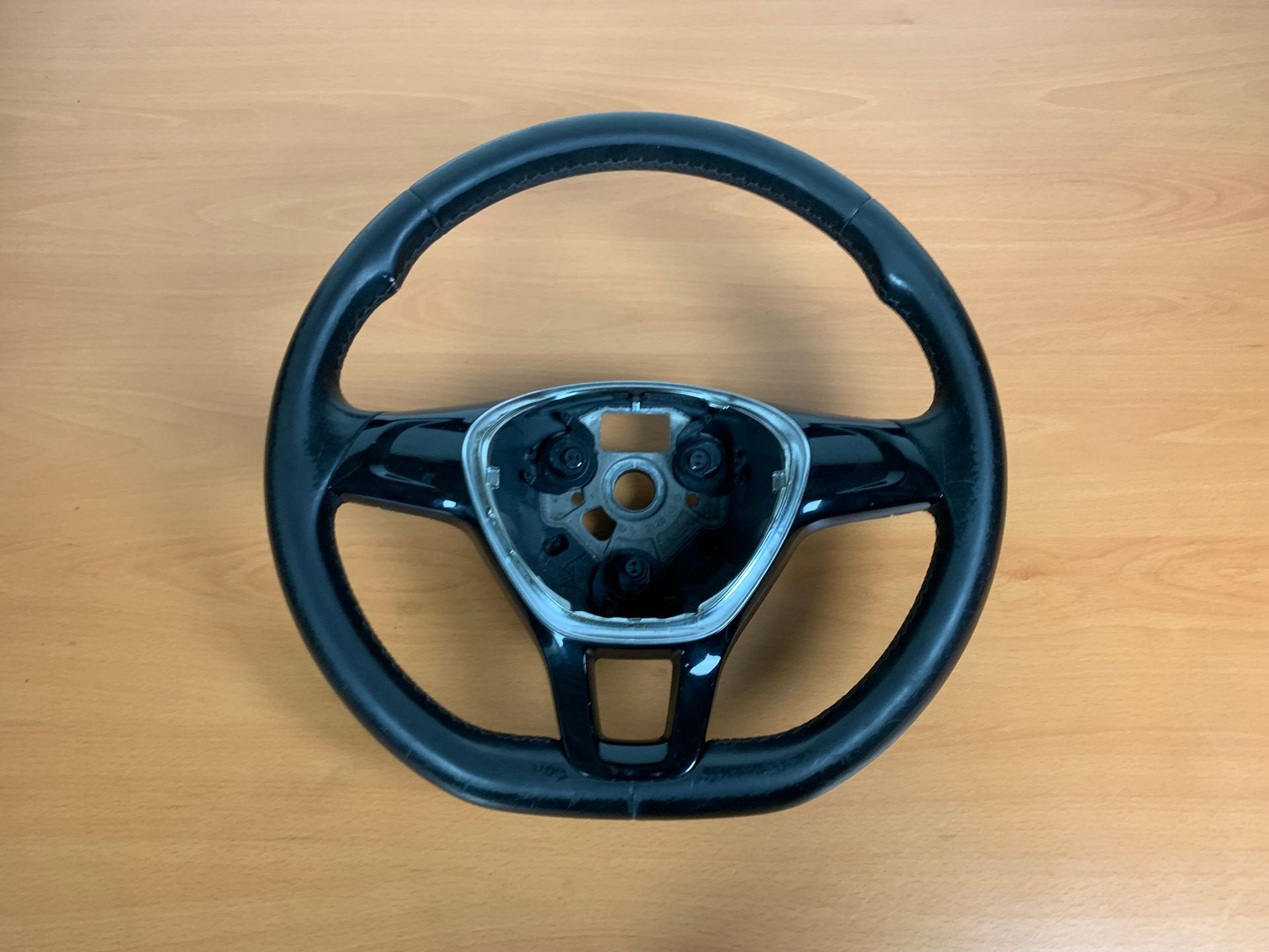 stuurwiel Leer volkswagen polo 6C 2014 tot 2017 gebruikt, Auto-onderdelen, Besturing, Volkswagen, Gebruikt, Ophalen of Verzenden