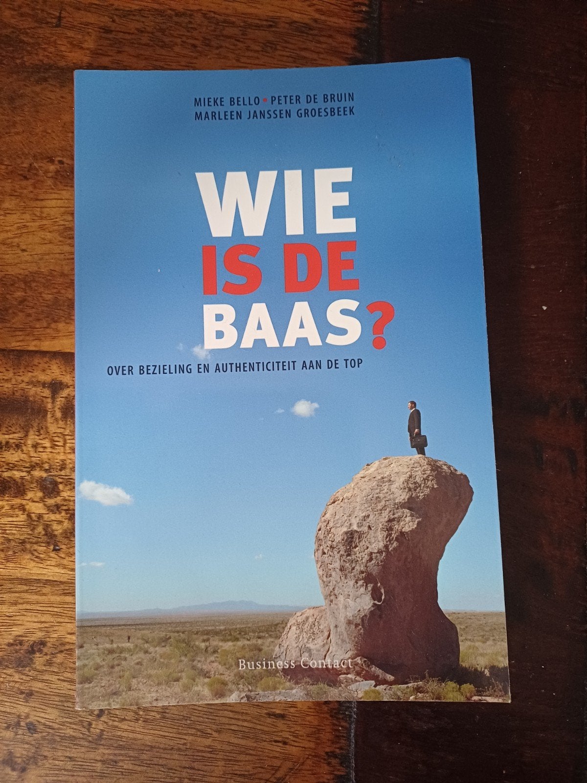 Wie is de Baas? Over bezieling en authenticiteit aan de top, Ophalen of Verzenden, Zo goed als nieuw, Management, Mieke Bello, Peter de Bruin, Marleen Janssen Groesbeek