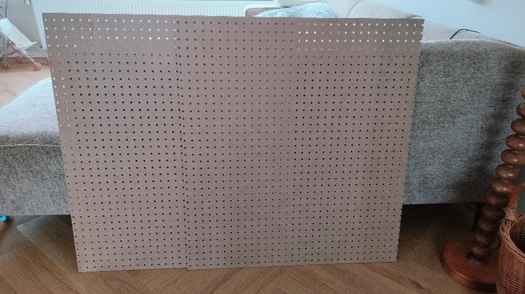 Hardboard met gaatjes - twee stukken, Ophalen, Minder dan 25 mm, Overige typen, Nieuw