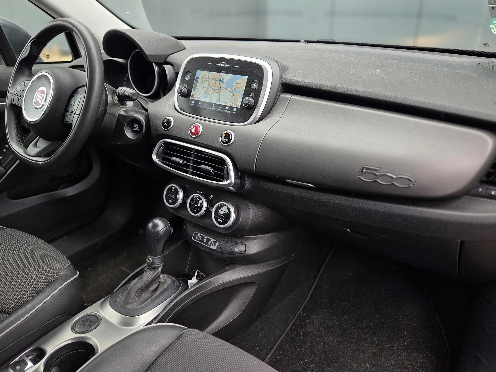 Fiat 500 X Cross 1.4 Turbo MultiAir Cross | Apple-Android |, Auto's, Fiat, Stof, Gebruikt, 4 cilinders, 500X