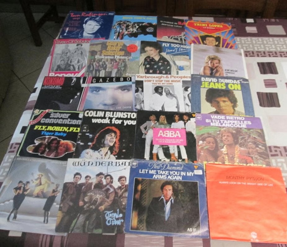Mooie Partij van 45 Oude Vinyl Singles - jaren 70-80, Ophalen of Verzenden, Zo goed als nieuw, Pop