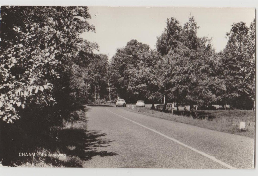 Chaam Bredaseweg 1971., Ophalen, 1960 tot 1980, Gelopen, Noord-Brabant