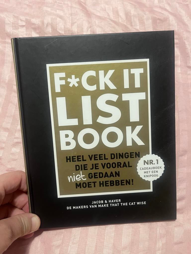 F*ck It List Book: Heel veel dingen die je vooral niet moet, Boeken, Overige Boeken, Ophalen of Verzenden, Zo goed als nieuw