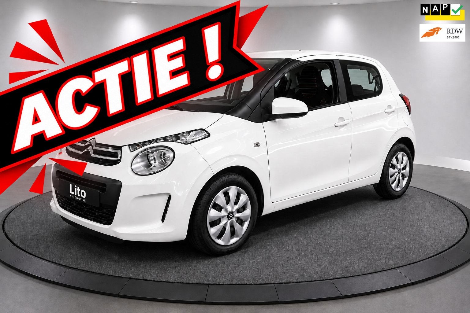 Citroen C1 1.0 VTi Feel|AIRCO|WEINIG KM| NAP | ZUINIG| NL AU, Auto's, Voorwielaandrijving, Gebruikt, Euro 6, 4 stoelen